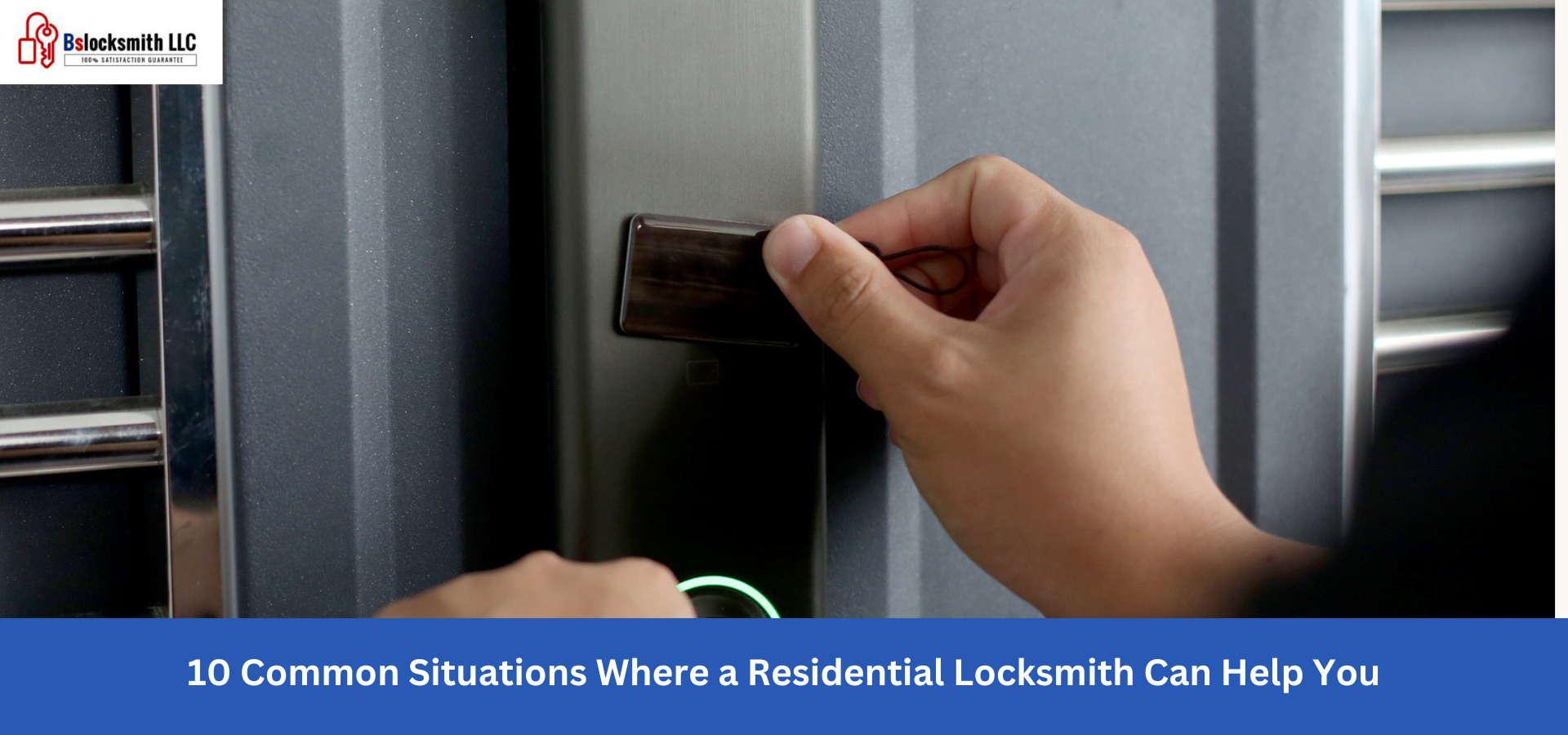 BS Locksmith providing residential locksmith services for a home lockout in Aurora.