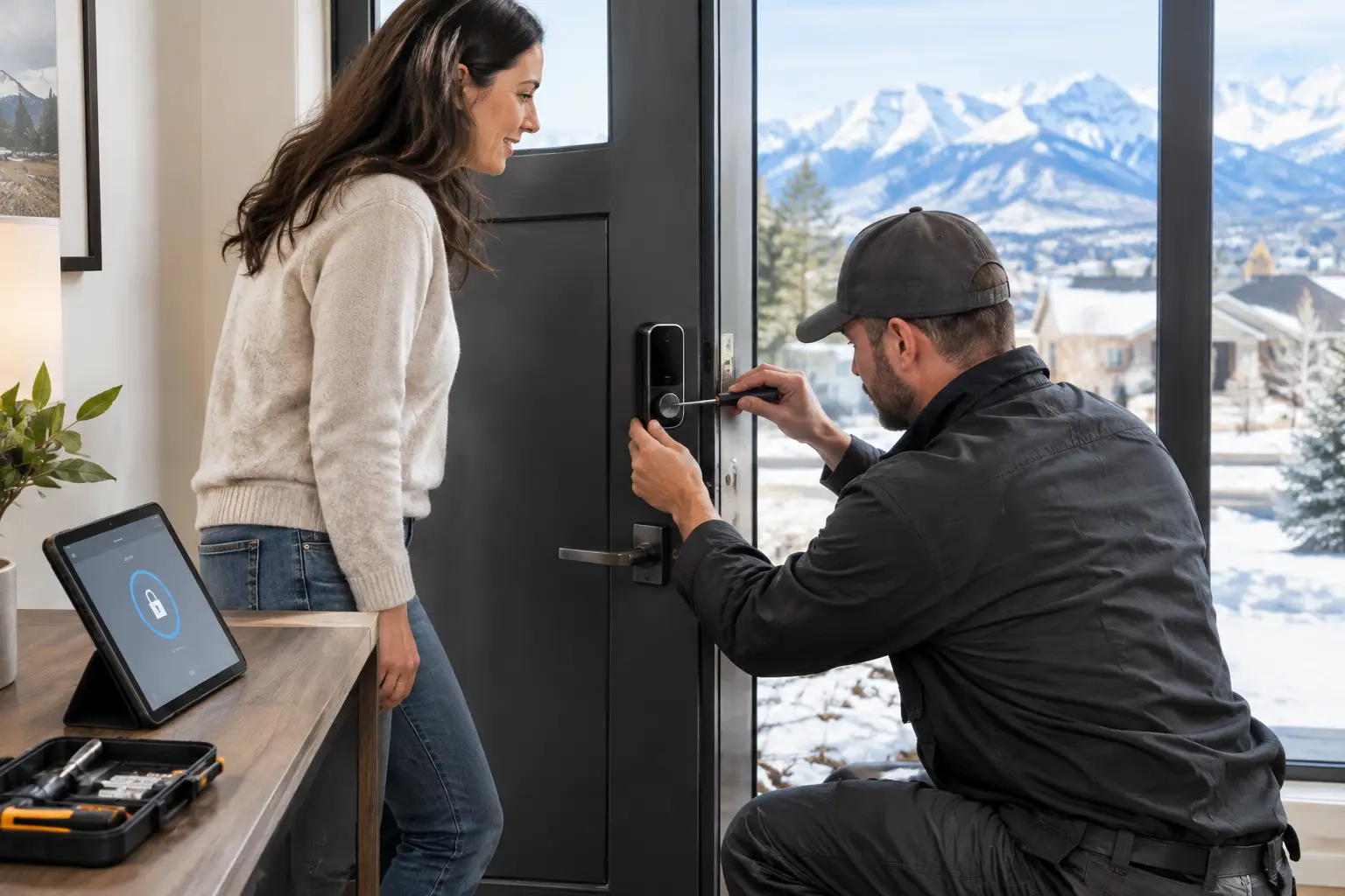 Smart Lock Installation Example for a Denver Home